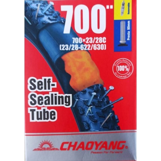 ChaoYang Camera d'aria Antiforatura Autosigillante 700x23/28 Valvola 80 mm